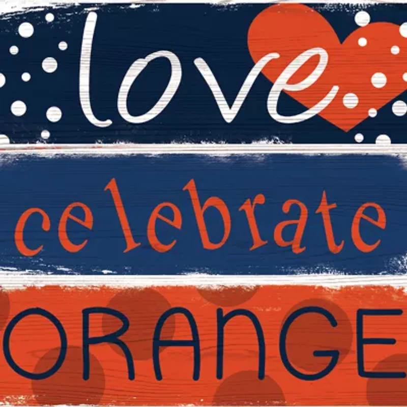 NCAA Syracuse Orange Celebrations Stack 24 Inch Sign