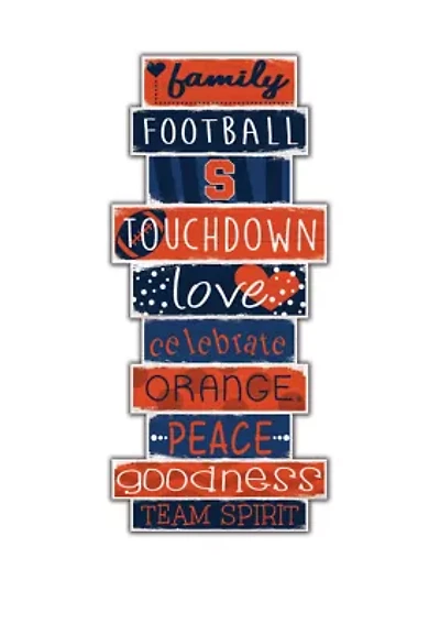 NCAA Syracuse Orange Celebrations Stack 24 Inch Sign