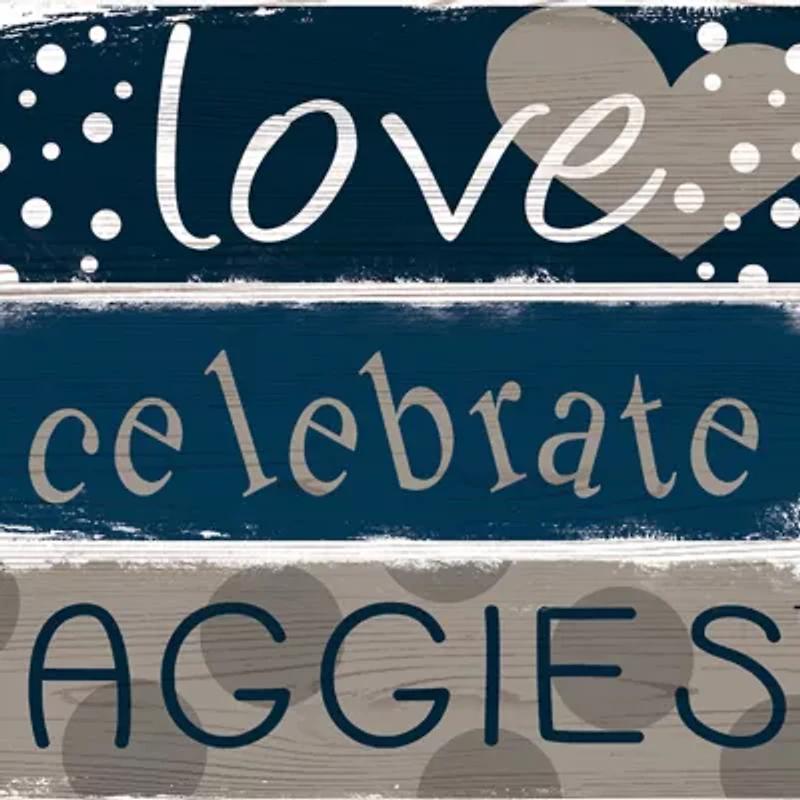 NCAA Utah State Aggies Celebrations Stack 24 Inch Sign