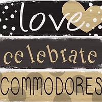 NCAA Vanderbilt commodores Celebrations Stack 24 Inch Sign