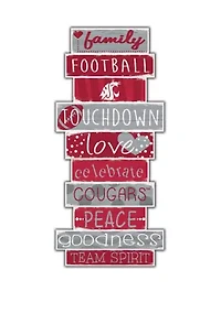 NCAA Washington State Cougars Celebrations Stack 24 Inch Sign