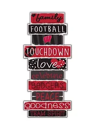 NCAA Wisconsin Badgers 24 Inch Celebration Stack Sign