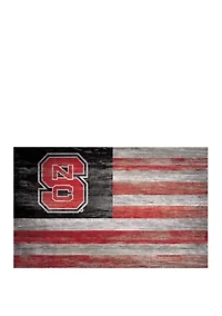 NCAA NC State Wolfpack 11 in x 19 in Distressed Flag 