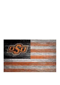 NCAA Oklahoma State Cowboys 11 in x 19 in Distressed Flag 