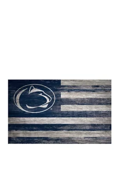 NCAA Penn State Nittany Lions 11 in x 19 in Distressed Flag Sign