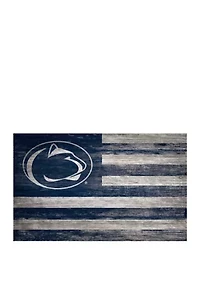 NCAA Penn State Nittany Lions 11 in x 19 in Distressed Flag Sign