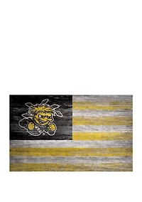NCAA Wichita State Shockers 11 in x 19 in Distressed Flag 