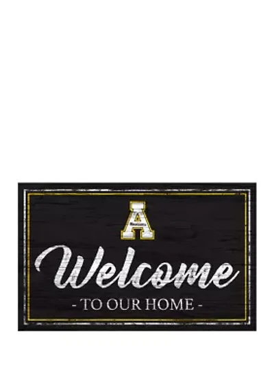 NCAA Appalachian State Mountaineers 11 in x 19 in Team Color Welcome Sign