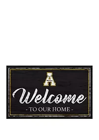 NCAA Appalachian State Mountaineers 11 in x 19 in Team Color Welcome Sign