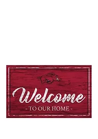 NCAA Arkansas Razorbacks 11 in x 19 in Team Color Welcome Sign