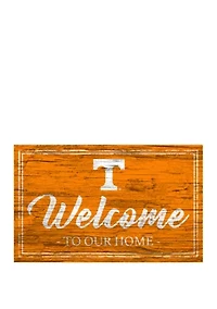 NCAA University of Tennessee Volunteers 11 in x 19 in Team Color Welcome Sign