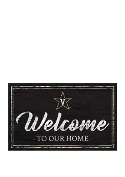 NCAA Vanderbilt Commodores University 11 in x 19 in Team Color Welcome Sign