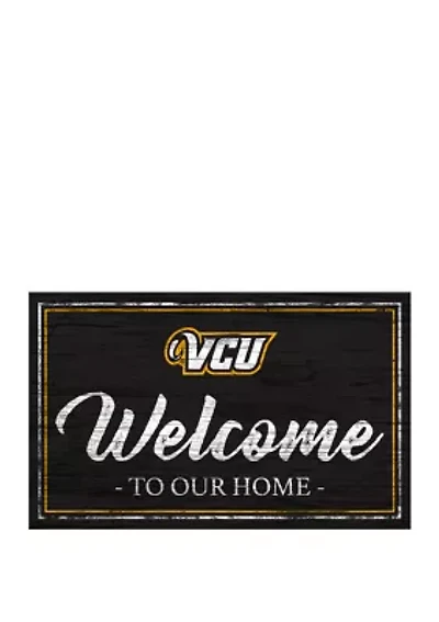 NCAA VCU Rams 11 in x 19 in Team Color Welcome Sign