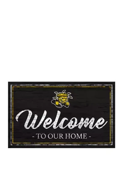 NCAA Wichita State Shockers 11 in x 19 in Team Color Welcome Sign