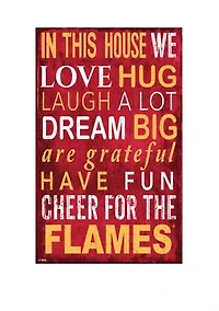NHL Calgary Flames 11 in x 19 in In This House Sign