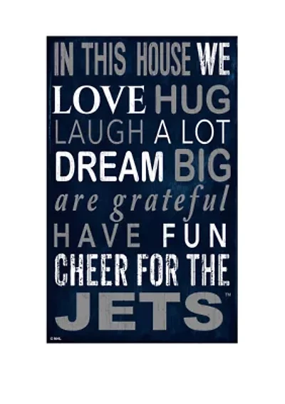 NHL Winnipeg Jets 11 in x 19 in In This House Sign