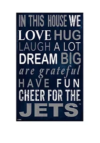 NHL Winnipeg Jets 11 in x 19 in In This House Sign