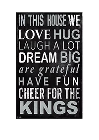 NHL Los Angeles Kings 11 in x 19 in In This House Sign