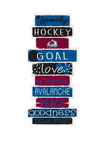 NHL Colorado Avalanche 24 Inch Celebrations Stack Sign