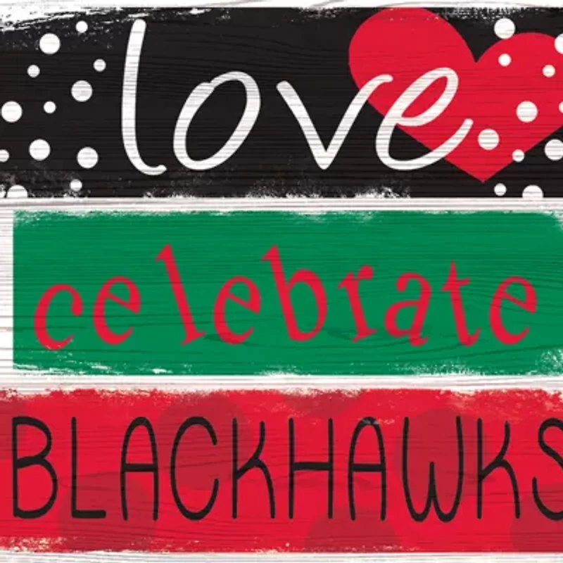 NHL Chicago Blackhawks 24 Inch Celebrations Stack Sign