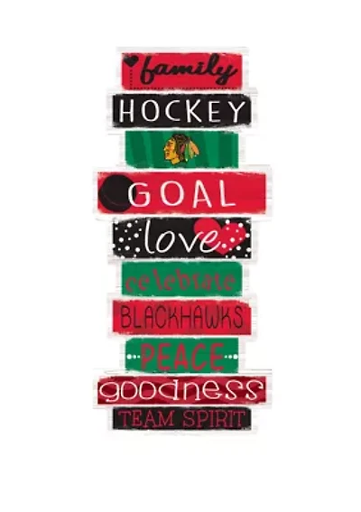 NHL Chicago Blackhawks 24 Inch Celebrations Stack Sign
