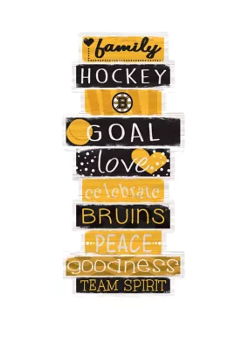 NHL Boston Bruins 24 Inch Celebrations Stack Sign