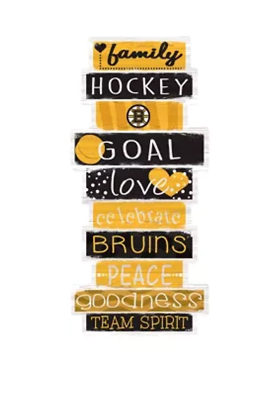 NHL Boston Bruins 24 Inch Celebrations Stack Sign