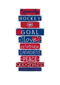 NHL Montreal Canadiens 24 Inch Celebrations Stack Sign