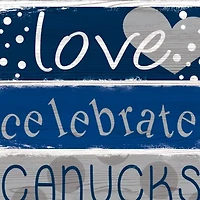 NHL Vancouver Canucks 24 Inch Celebrations Stack Sign