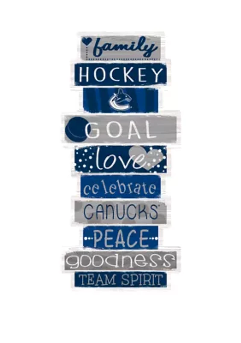 NHL Vancouver Canucks 24 Inch Celebrations Stack Sign
