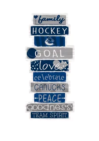 NHL Vancouver Canucks 24 Inch Celebrations Stack Sign