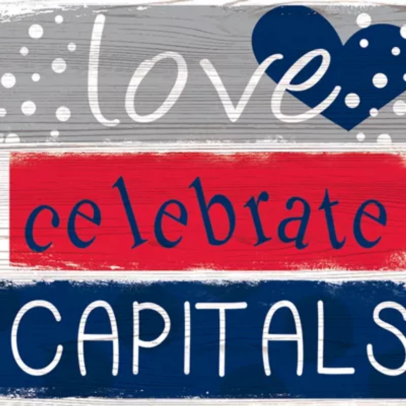 NHL Washington Capitals 24 Inch Celebrations Stack Sign