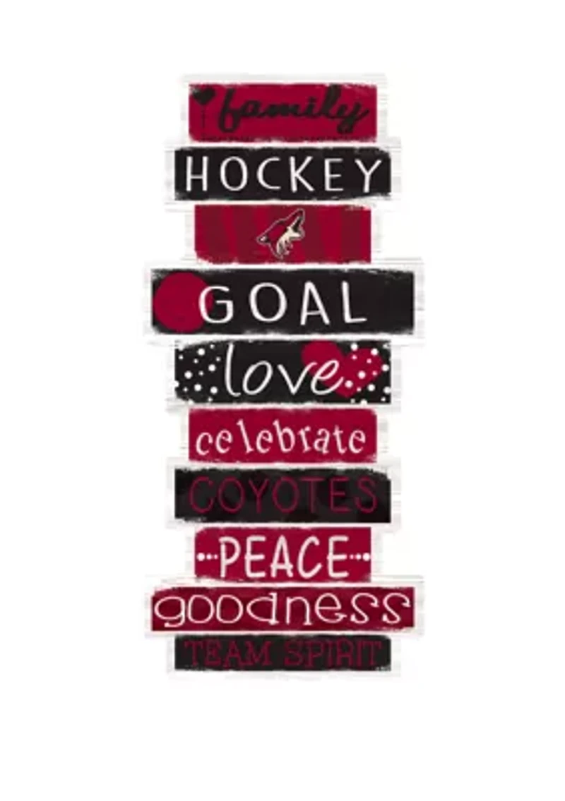 NHL Arizona Coyotes 24 Inch Celebrations Stack Sign