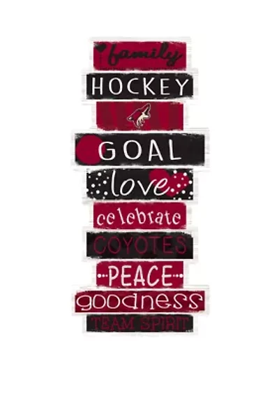 NHL Arizona Coyotes 24 Inch Celebrations Stack Sign