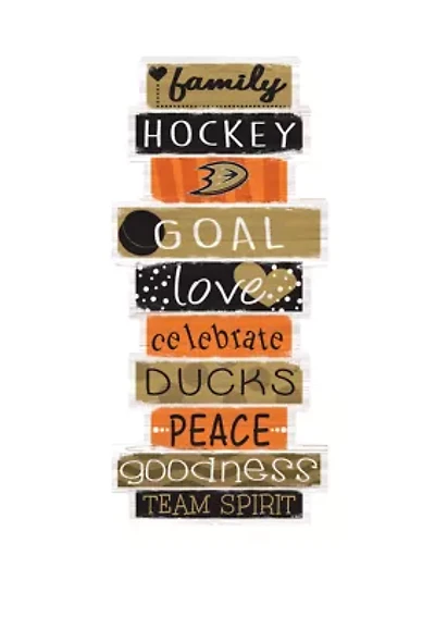 NHL Anaheim Ducks 24 Inch Celebrations Stack Sign
