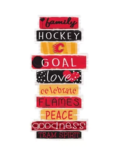 NHL Calgary Flames 24 Inch Celebrations Stack Sign