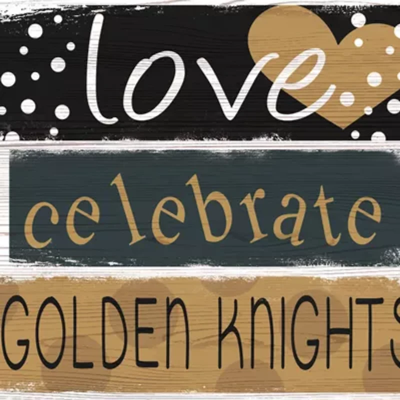 NHL Vegas Golden Knights 24 Inch Celebrations Stack Sign