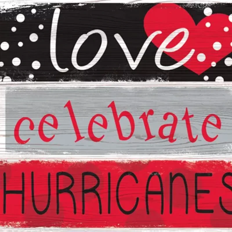 NHL Carolina Hurricanes 24 Inch Celebrations Stack Sign