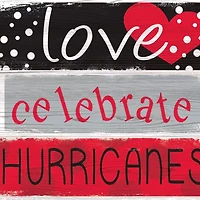 NHL Carolina Hurricanes 24 Inch Celebrations Stack Sign