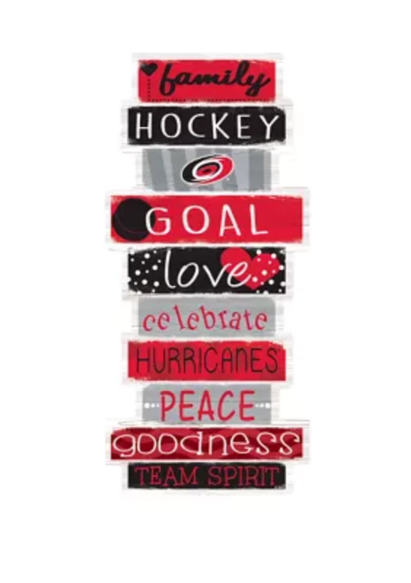 NHL Carolina Hurricanes 24 Inch Celebrations Stack Sign