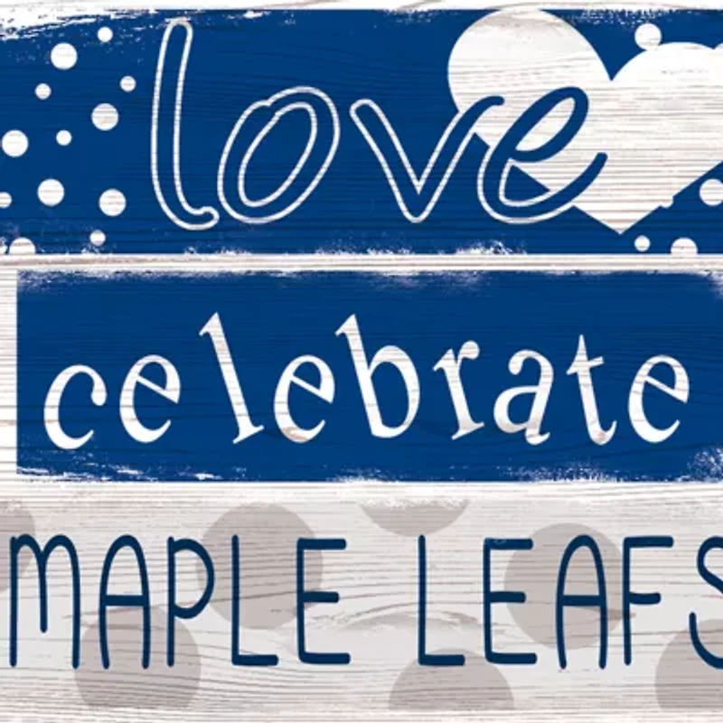 NHL Toronto Maple Leafs 24 Inch Celebrations Stack Sign