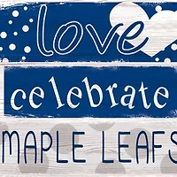 NHL Toronto Maple Leafs 24 Inch Celebrations Stack Sign