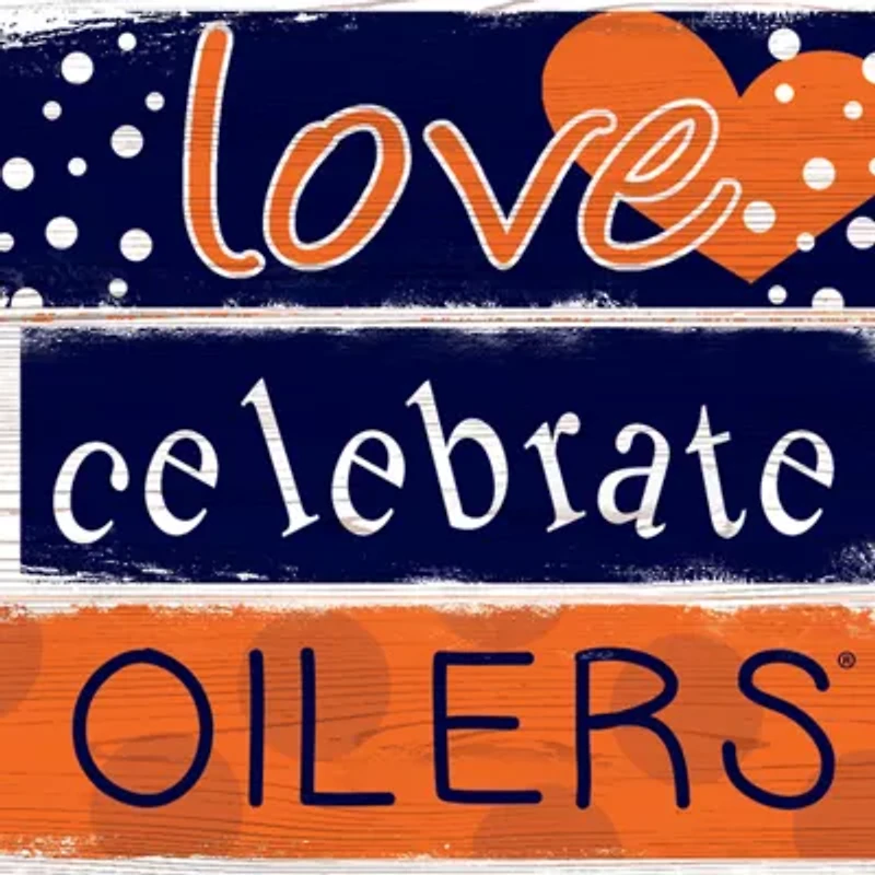 NHL Edmonton Oilers 24 Inch Celebrations Stack Sign