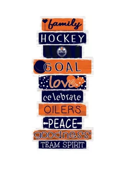 NHL Edmonton Oilers 24 Inch Celebrations Stack Sign