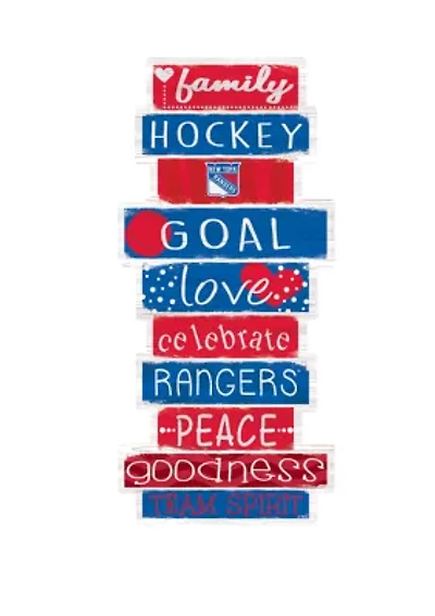 NHL New York Rangers 24 Inch Celebrations Stack Sign