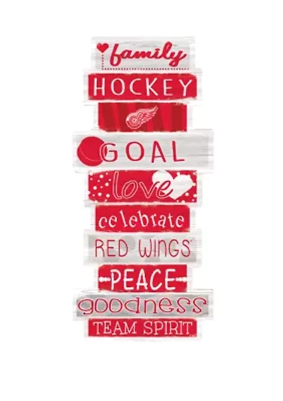 NHL Detroit Red Wings 24 Inch Celebrations Stack Sign
