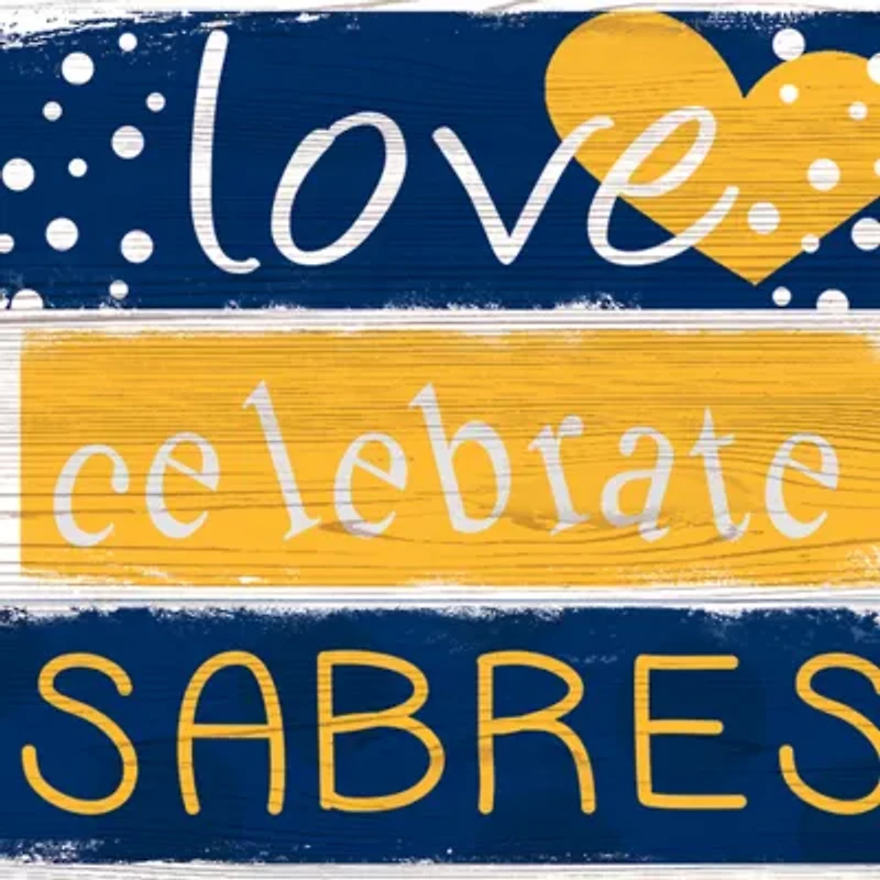 NHL Buffalo Sabres 24 Inch Celebrations Stack Sign