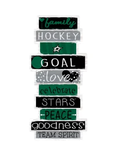 NHL Dallas Stars 24 Inch Celebrations Stack Sign