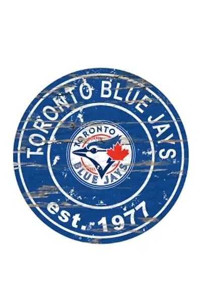 MLB Toronto Blue Jays 24 Inch Established Date Round Sign