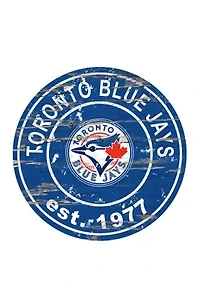 MLB Toronto Blue Jays 24 Inch Established Date Round Sign